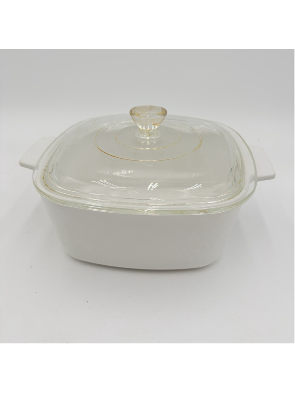 CORNING WARE A-1 1/2-B 1.5 Qt White Casserole Dish Glass Lid USA